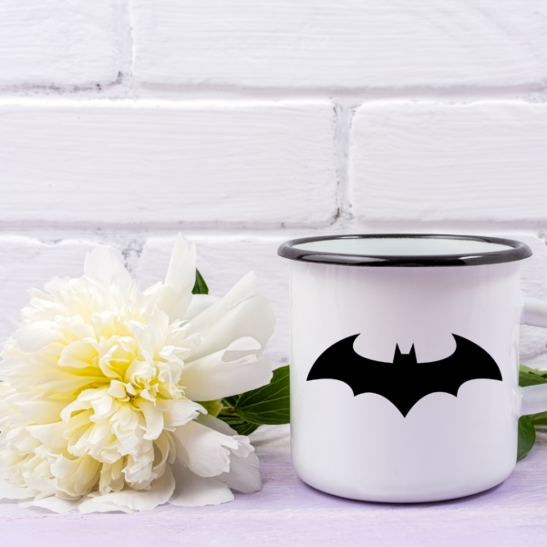 Enamel Mug with Batman Logo - 11 OZ, Dishwasher Safe, OEKO-TEX Certified - Image 2