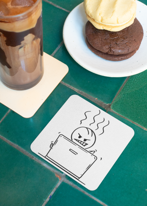 Glossy Coaster – Durable, Funny, Fade-Proof Print - Image 2