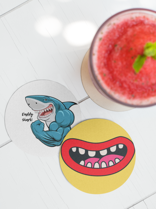 Glossy Coaster – Durable, Quirky, Fade-Proof Print