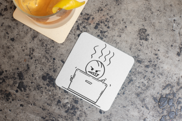 Glossy Coaster – Durable, Funny, Fade-Proof Print